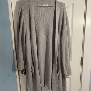 Old Navy Women's Light Gray Cardigan